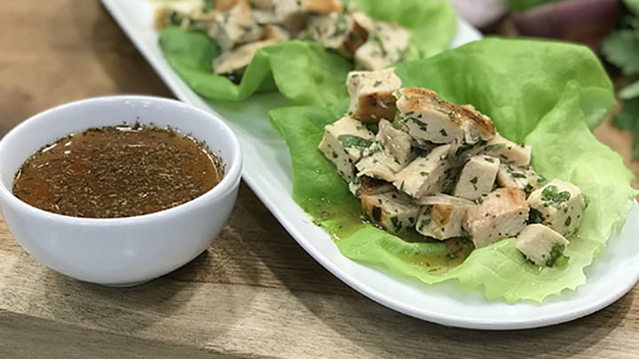 Chainge Mai Chicken Lettuce Wraps