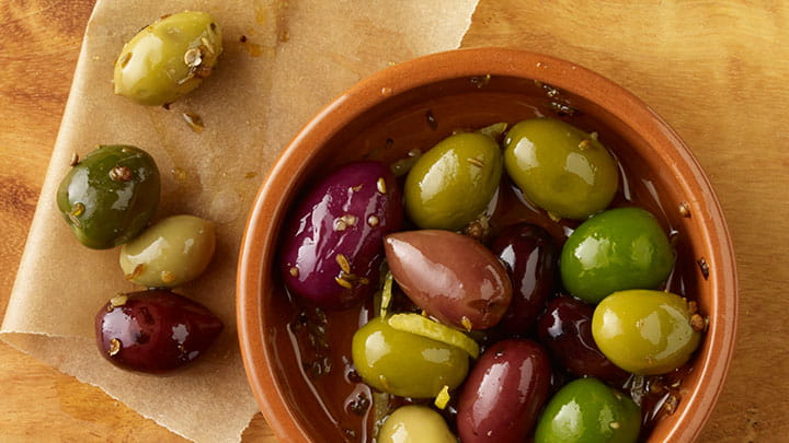 Cumin and Coriander Marinated Olives