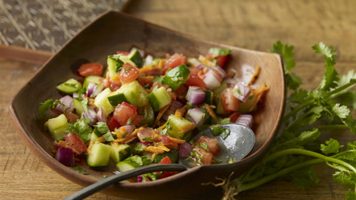 East African Fresh Tomato and Cucumber Salad