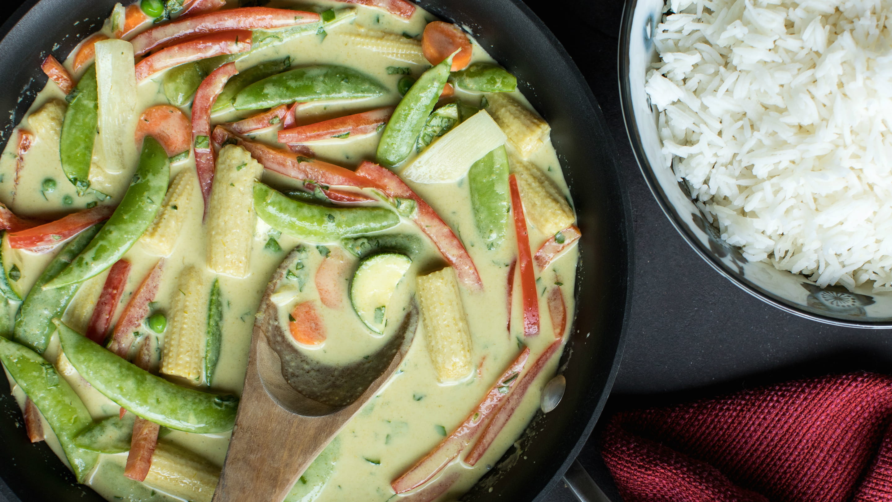 Easy Green Curry Vegetables