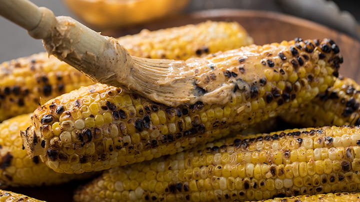 Grilled Smokehouse Maple Chipotle Buttered Corn