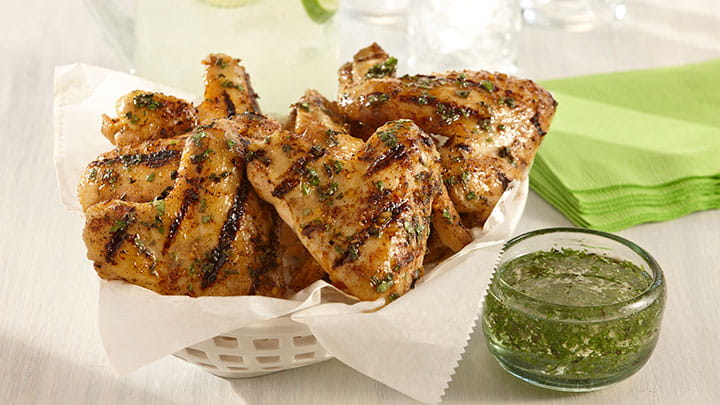 Grilled Mojito Chicken Wings
