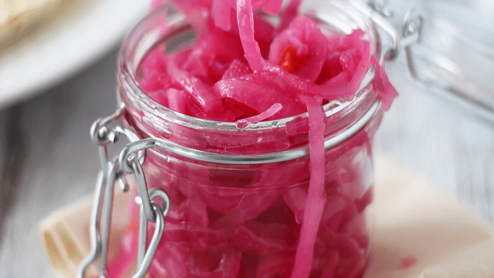 Pickled Red Onions and Habaneros