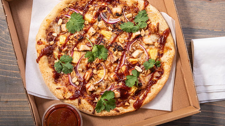 Asian-Inspired BBQ Chicken Pizza 