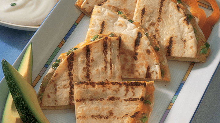 Cheese Quesadillas with Crispy Jalapenos