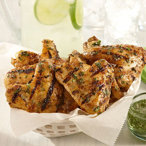 Grilled Mojito Chicken Wings