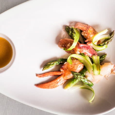 OLD BAY Spiced Lobster and Asparagus