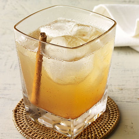 Peachy Bourbon with Smoked Cinnamon Bitters