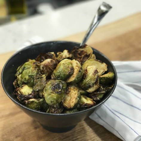 Roasted Brussels Sprouts with Honey and Sriracha Glaze
