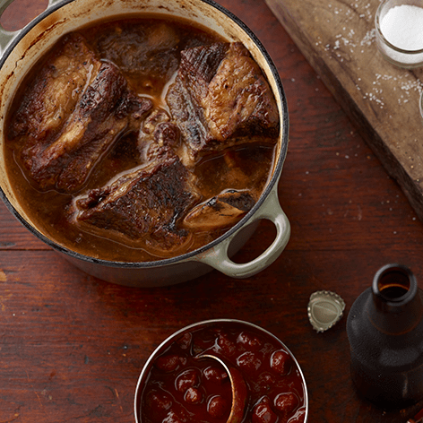 Cherry Ale BBQ Braised Beef Short Ribs