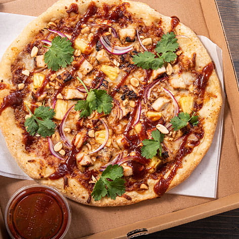 Asian-Inspired BBQ Chicken Pizza 
