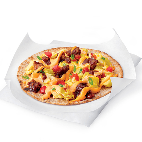 Barbecue Sausage and Egg Pizza