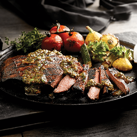 Flank Steak with Chipotle BBQ Chimichurri