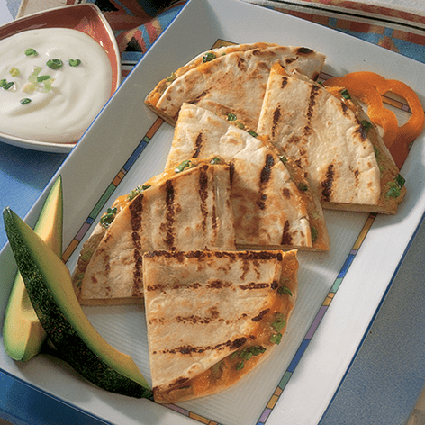 Cheese Quesadillas with Crispy Jalapenos