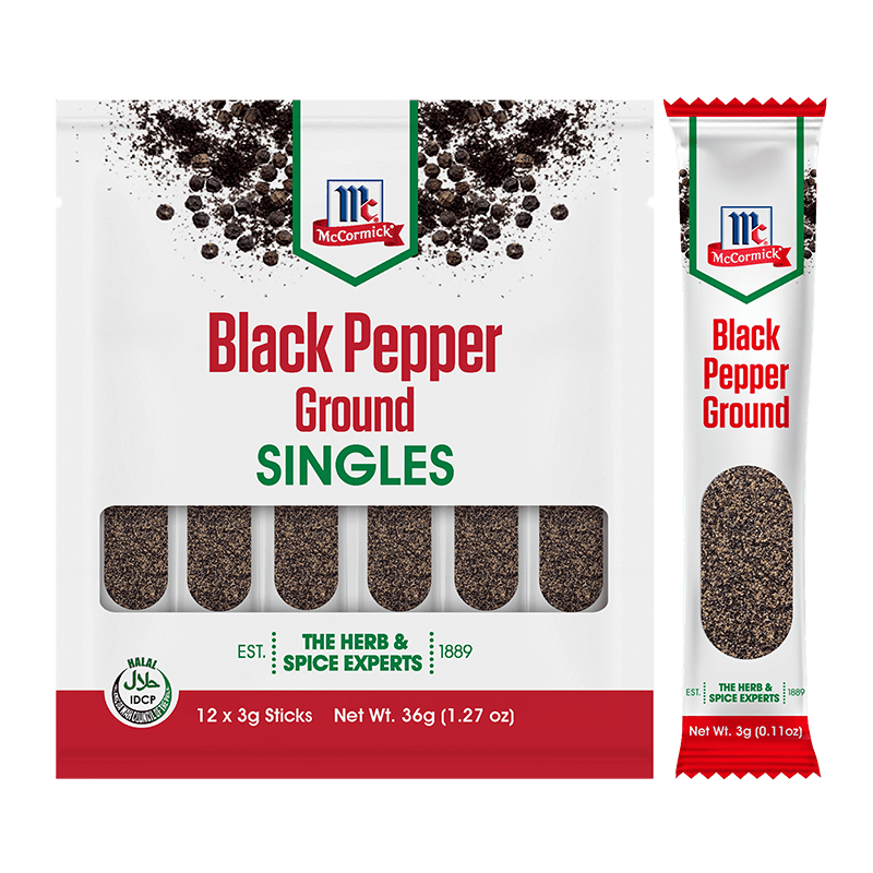 McCormick® Black Pepper Ground Singles 