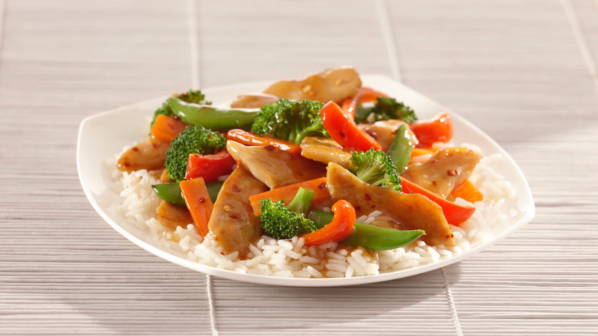 CHICKEN AND VEGETABLE STIR-FRY