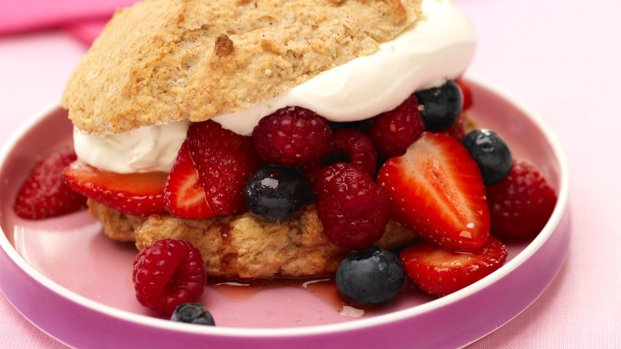 SPICED TRIPLE BERRY SHORTCAKES