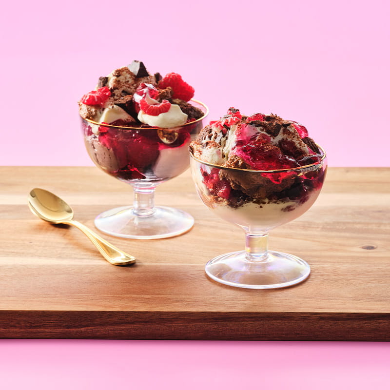 Raspberry Brownie Trifle | Aeroplane Jelly