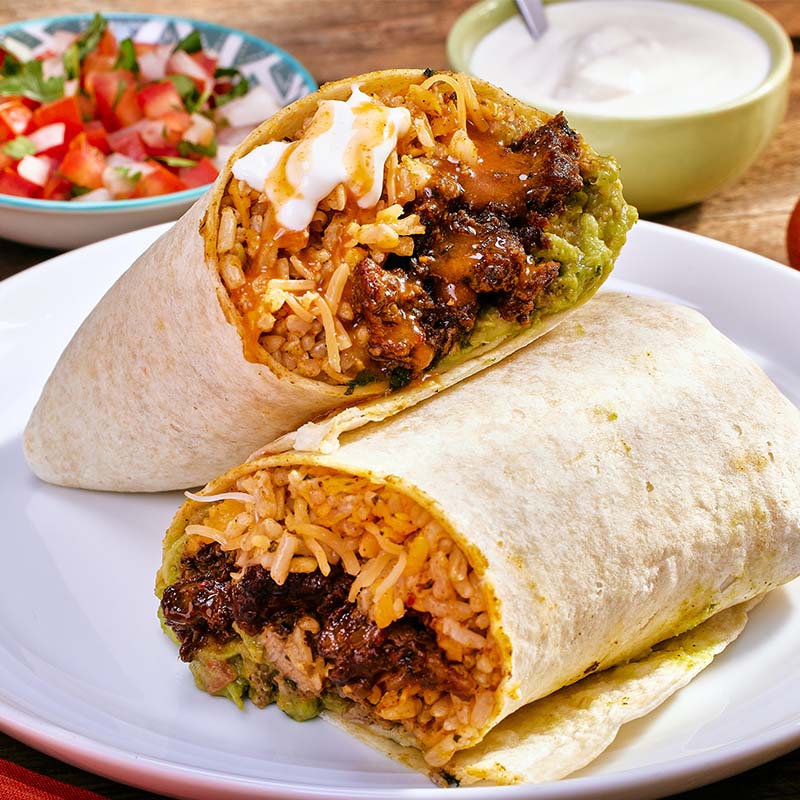 Chili Garlic Steak Burritos