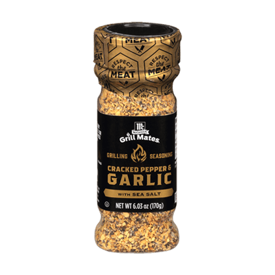 McCormick Grill Mates Cracked Pepper, Garlic & Sea Salt Seasoning, 6.03 oz