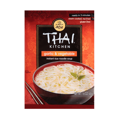 Thai Kitchen Gluten Free Garlic & Vegetable Instant Rice Noodle Soup, 1.6 oz