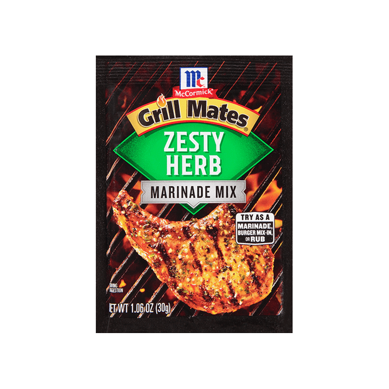 McCormick® Grill Mates® Zesty Herb Marinade Seasoning Mix, 1.06 oz