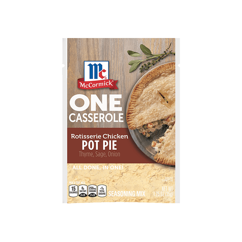 McCormick® Rotisserie Chicken Pot Pie ONE Casserole Seasoning Mix, 1.25 oz