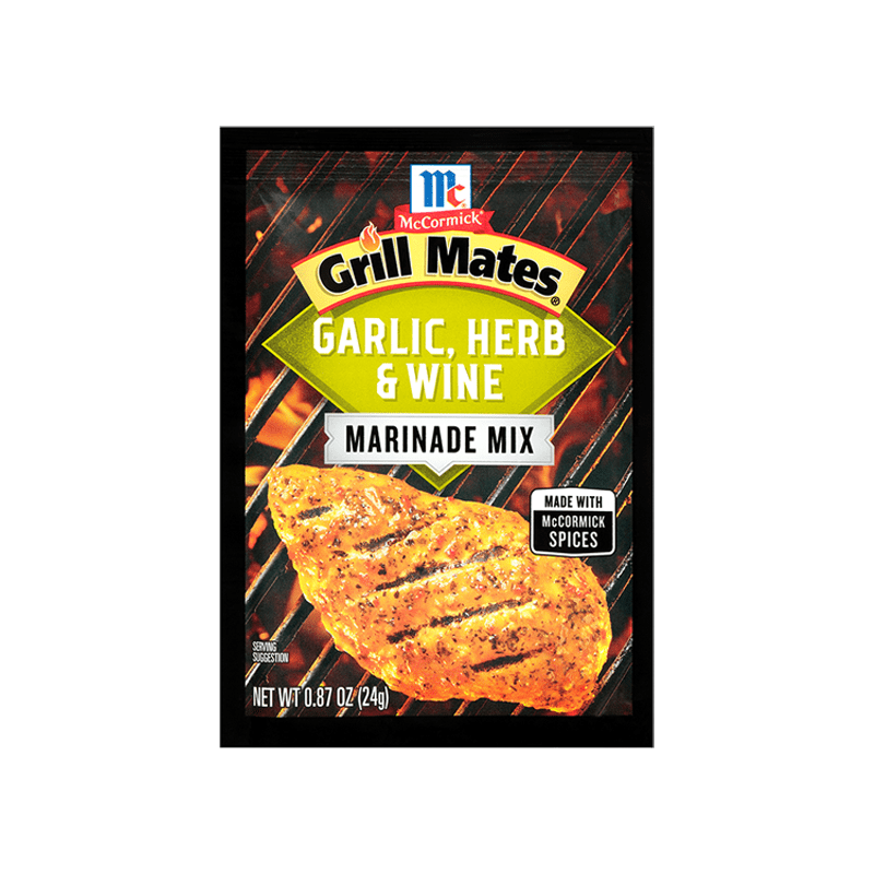 McCormick® Grill Mates® Garlic, Herb & Wine Marinade Seasoning Mix, 0.87 oz