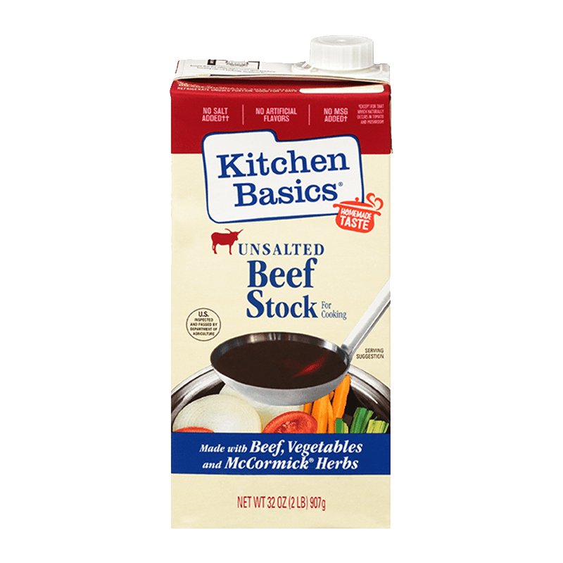 Kitchen Basics® Unsalted Beef Stock, 32 fl oz