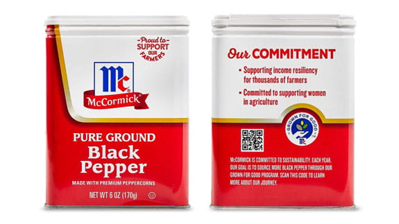 mccormick pure ground black pepper can