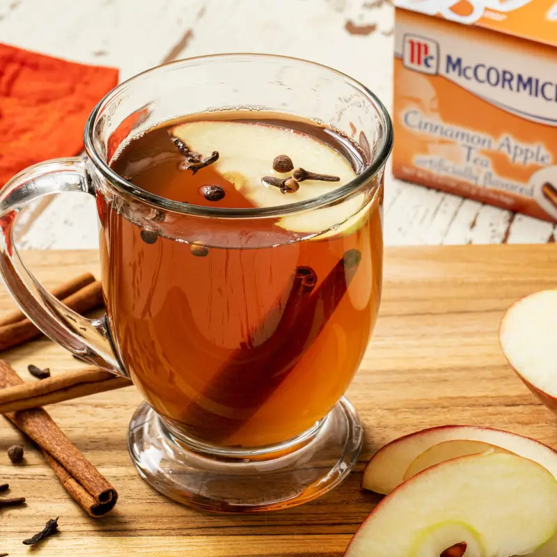 cinnamon apple hot tea