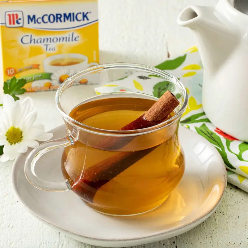 hot chamomile tea