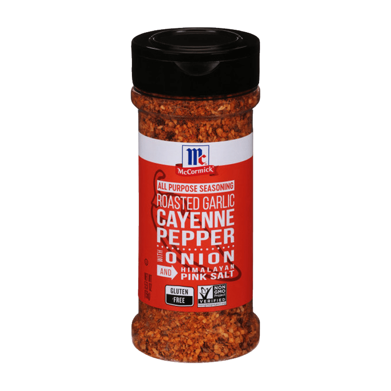 McCormick Roasted Garlic Cayenne Pepper with Onion and Himalayan Pink Salt All Purpose Seasoning, 5.51 oz