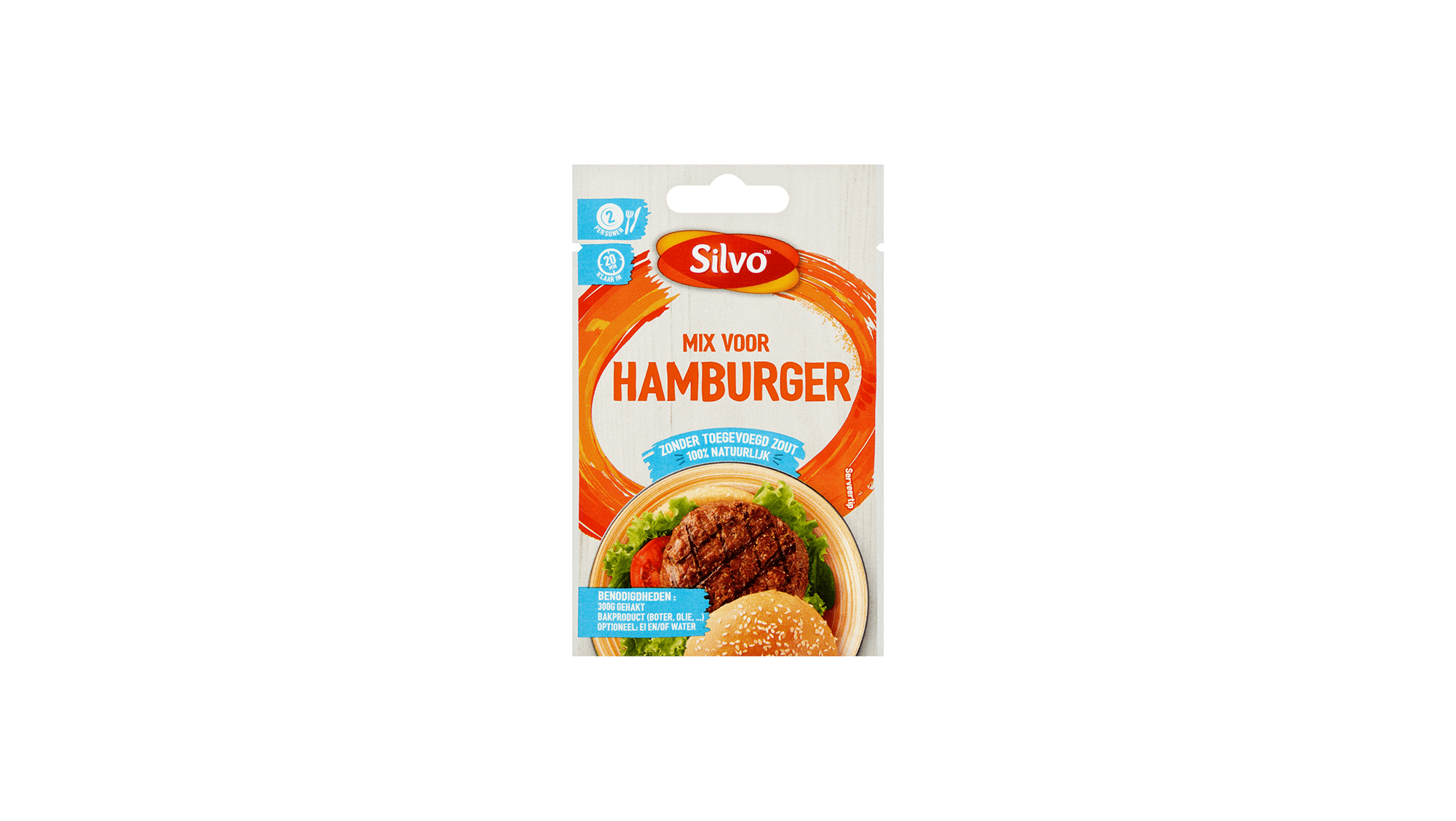 Kruiden hamburger zonder zout | Silvo