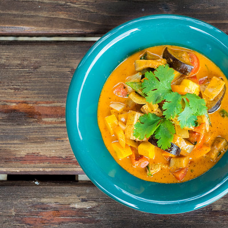 Rotes Curry mit Gemüse | Vegetarische-Rezepte | Thai Kitchen | Thai Kitchen