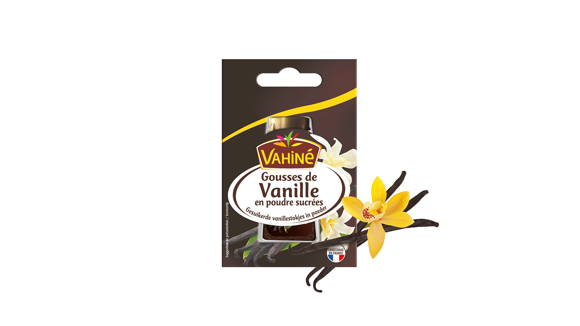 Gousses de Vanille en poudre sucrées