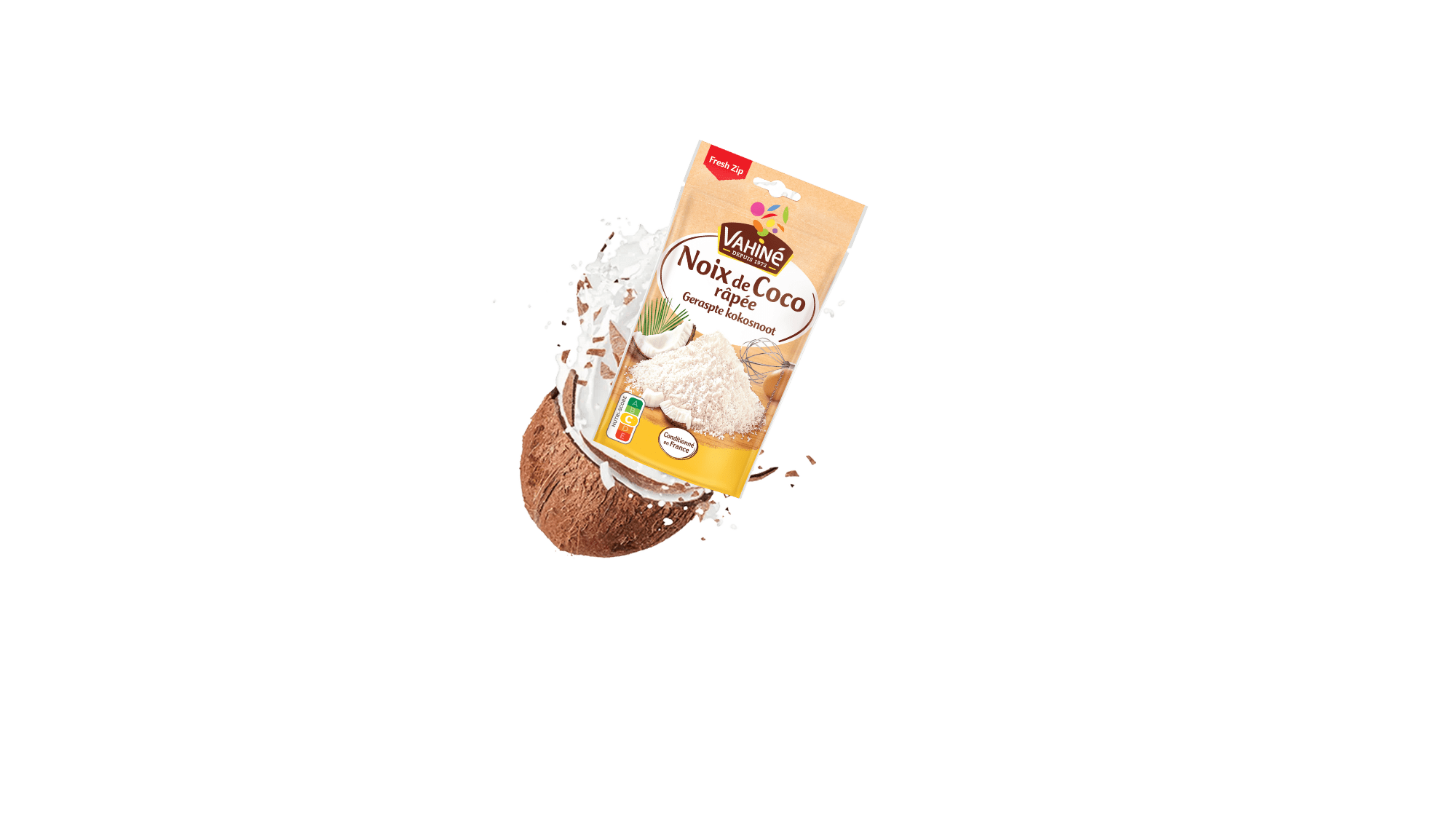 noix de coco rapee en sachet vahine
