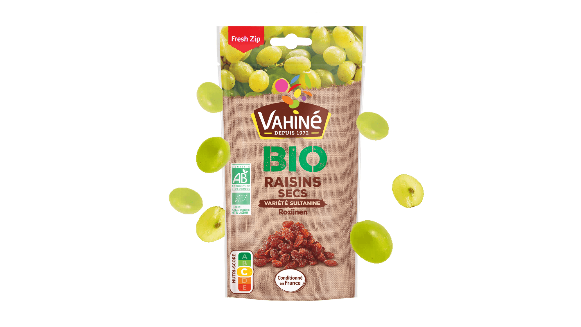 Raisins secs Bio franprix bio 125g sur