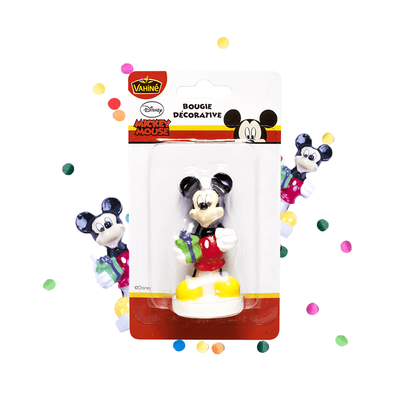 Bougie d'anniversaire Mickey Mouse - 3 ans