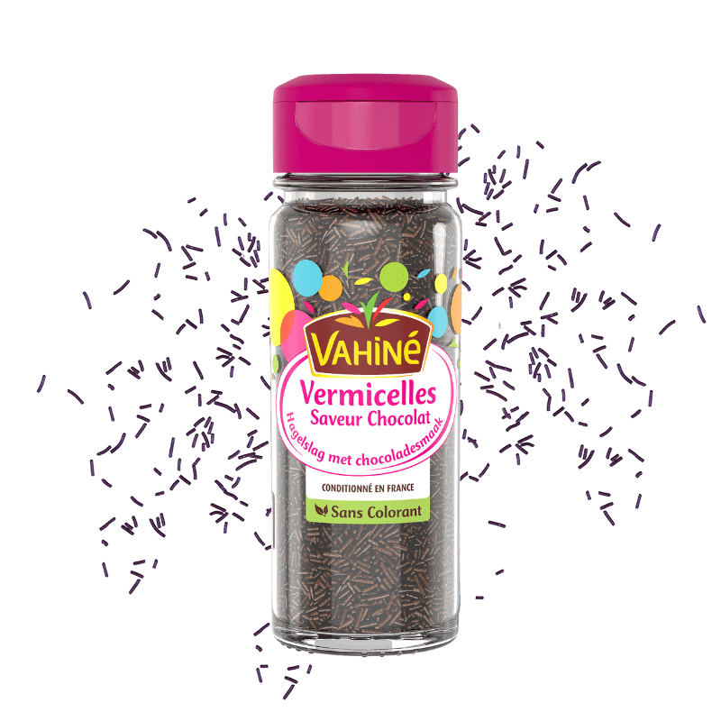 Décoration Alimentaire Vermicelles Saveur Chocolat Vahiné 65 g