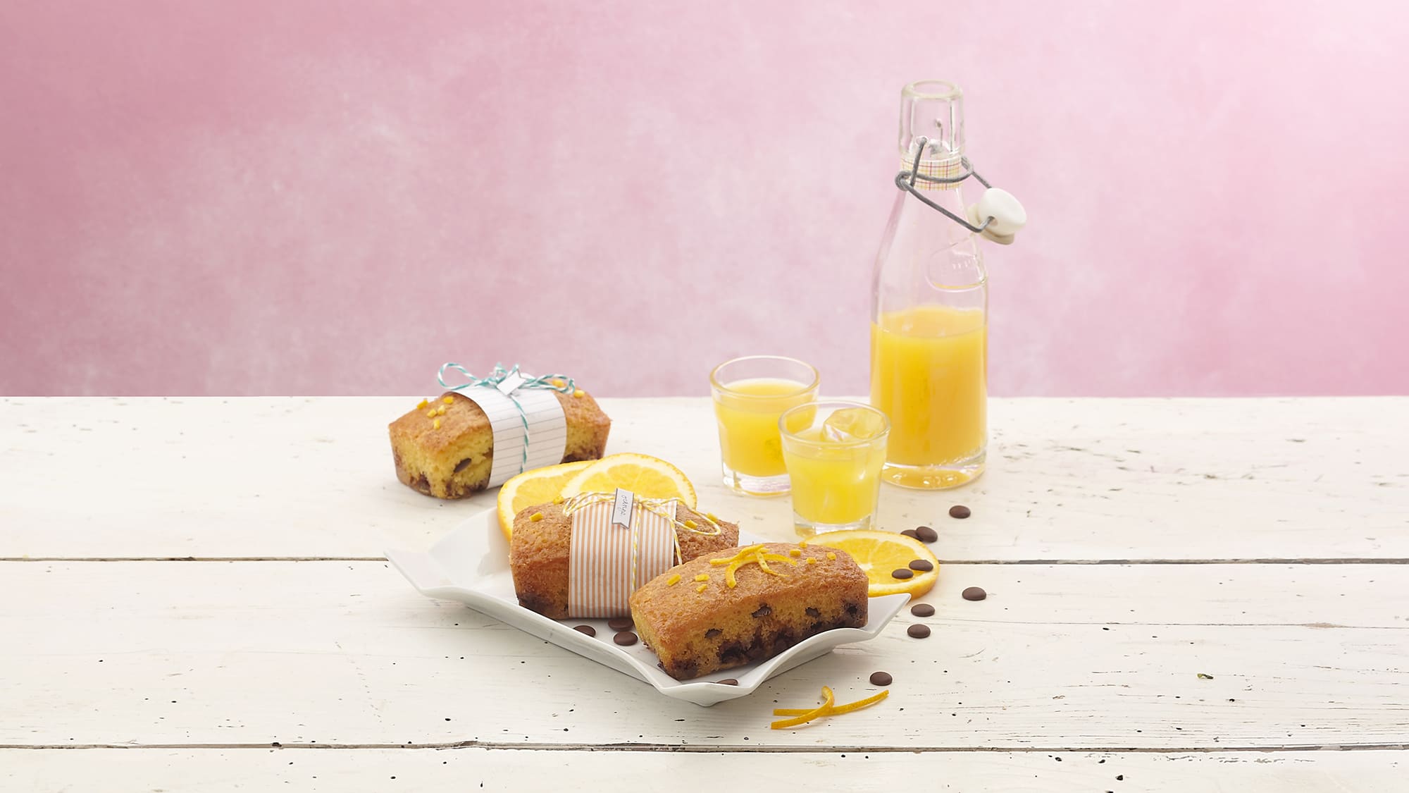 Cake A L Orange Et Pepites De Chocolat Recette Vahine