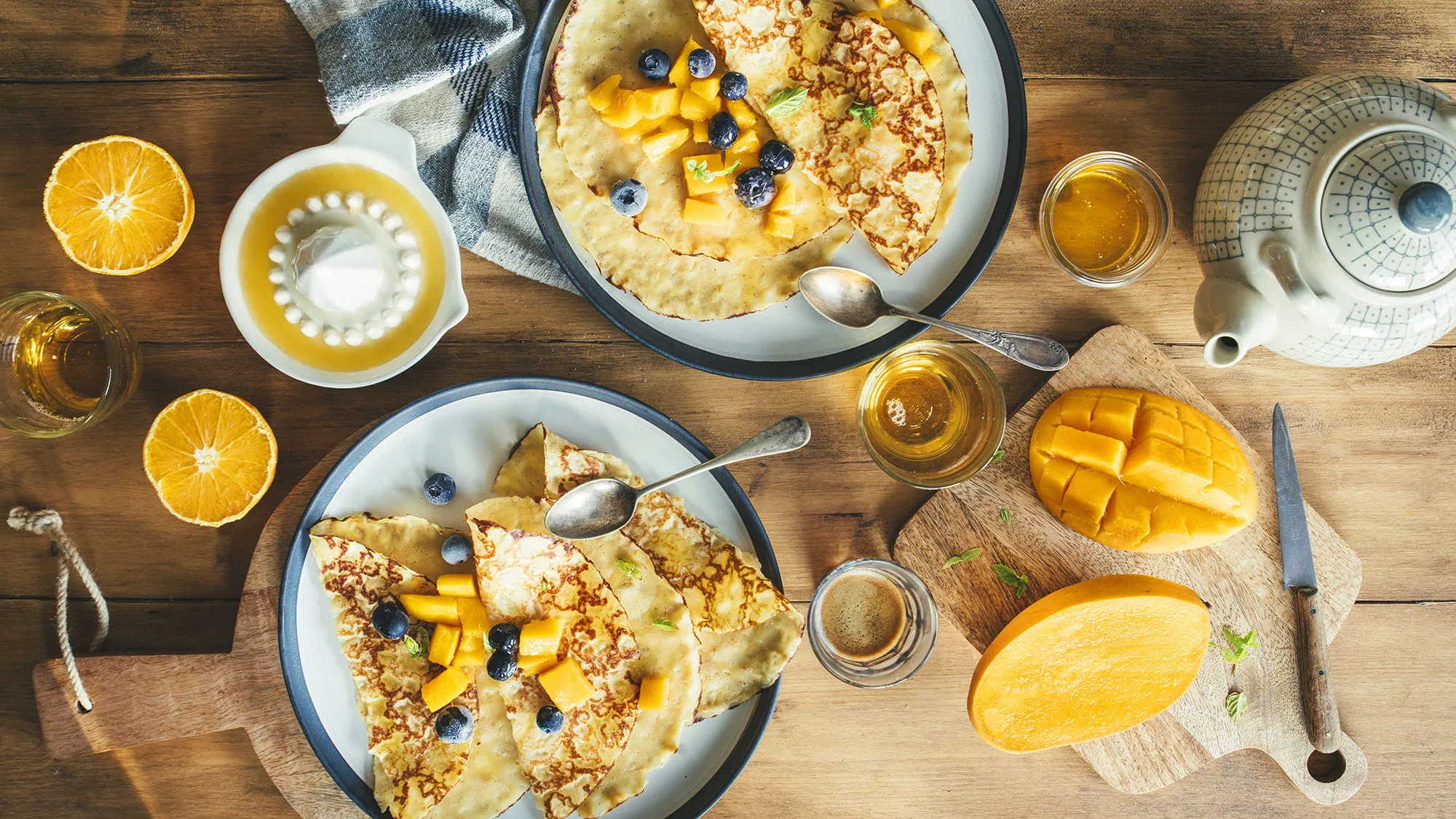 Crêpes au lait d'amandes bio