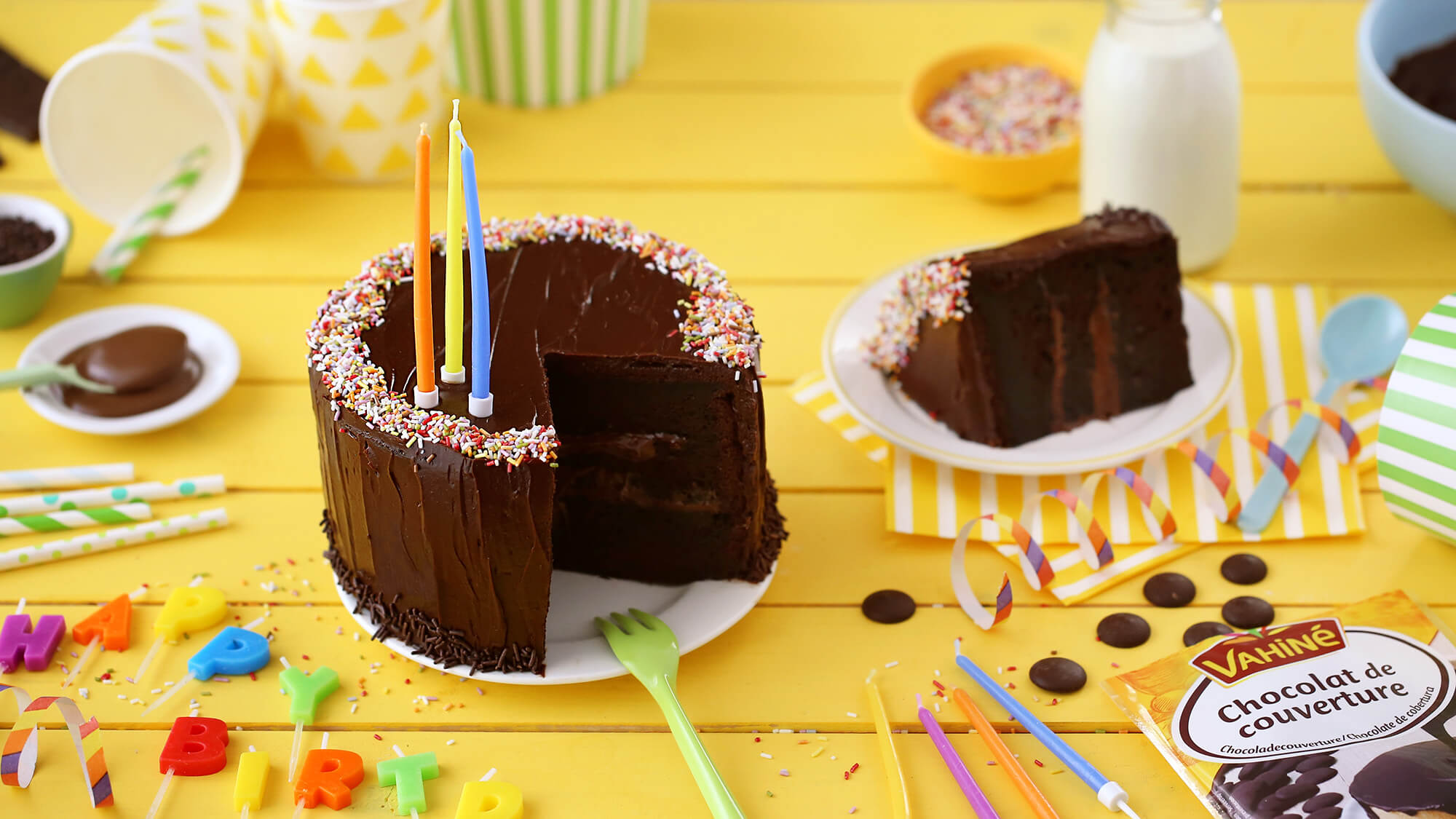 Gateau D Anniversaire Au Chocolat Recettes De Gateaux Vahine