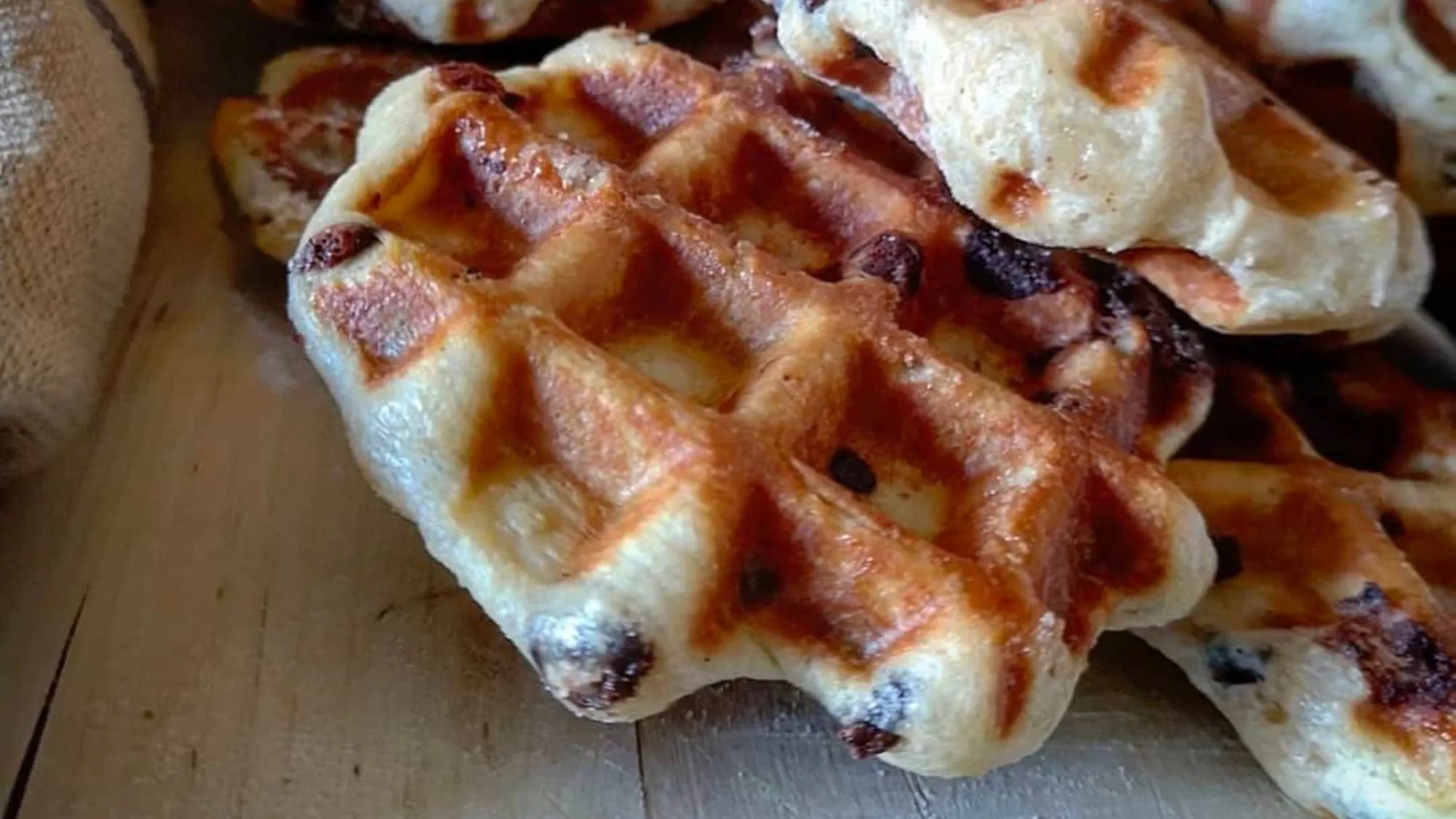 Gaufres vegan à la vanille