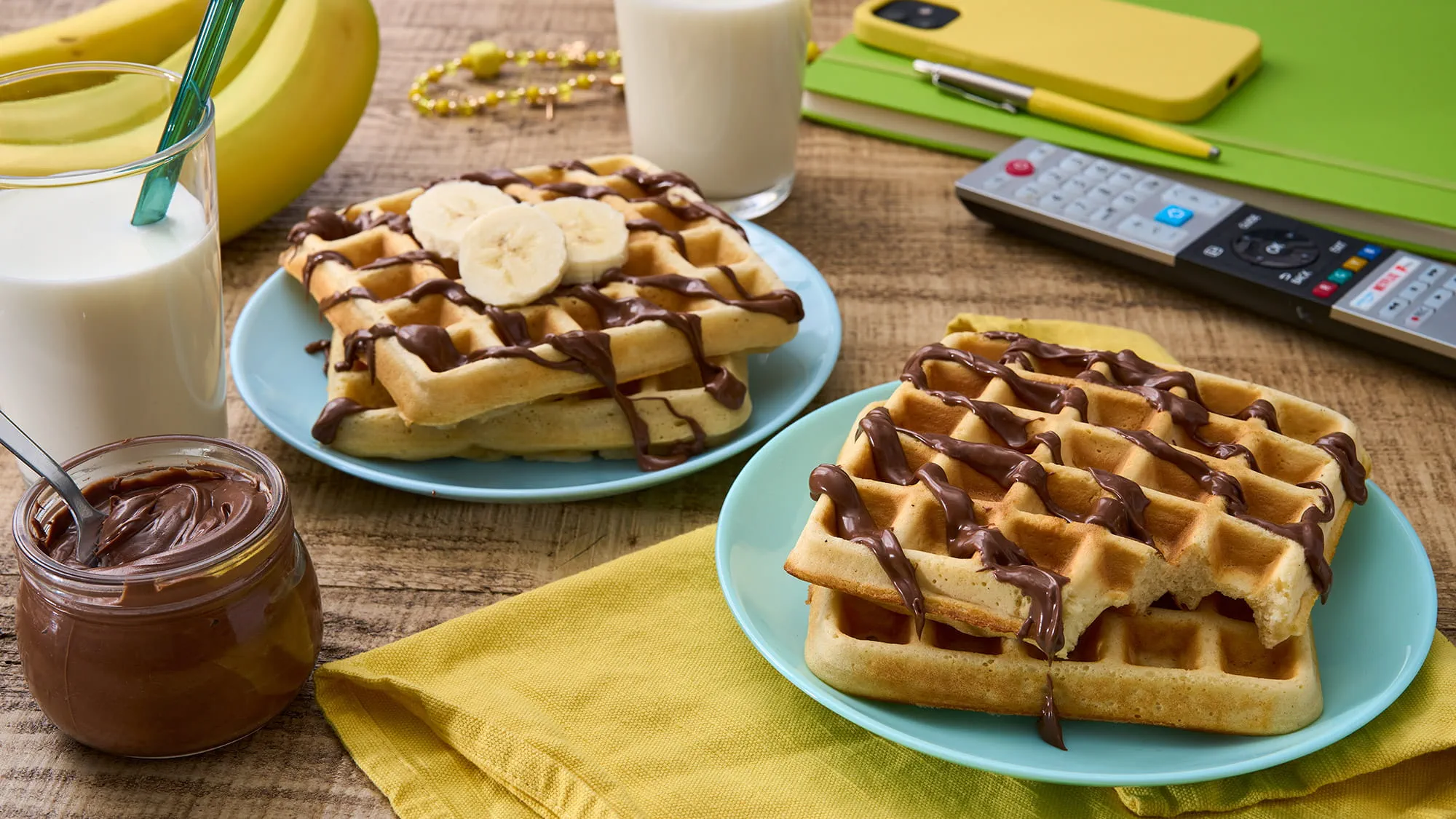 Gaufres préparation 3-en-1