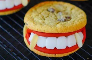 Cookies dentiers d'Halloween
